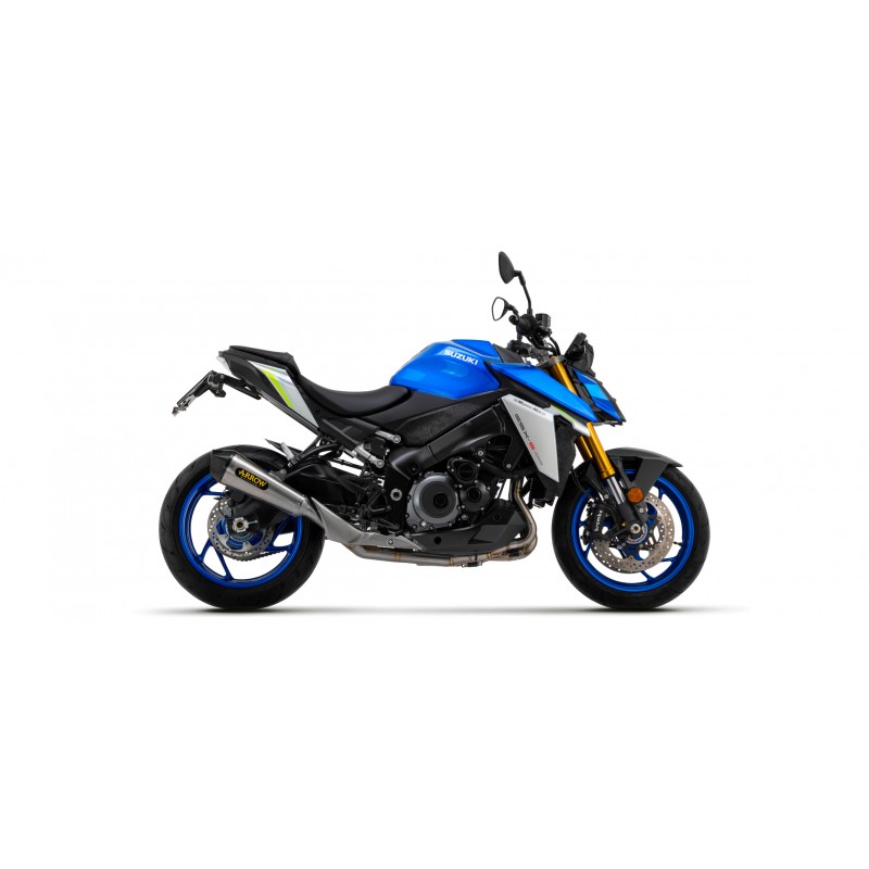TERMINALE ARROW X-KONE SUZUKI GSX-S 950 2021-2024, ACCIAIO DARK/CARBONIO, OMOLOGATO