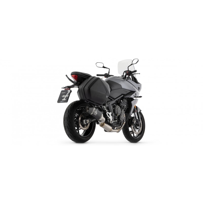 IMPIANTO DI SCARICO COMPLETO ARROW VELOCE TRIUMPH TIGER SPORT 660 2022-2024, ALLUMINIO DARK, CATALIZZATO 