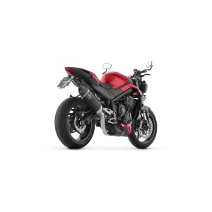 ARROW VELOCE RACING FULL EXHAUST SYSTEM TRIUMPH STREET TRIPLE 765 RS 2023-2025 (EURO 5), DARK ALUMINUM