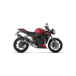ARROW VELOCE FULL EXHAUST SYSTEM TRIUMPH STREET TRIPLE 765 RS 2023-2025 (EURO 5), DARK ALUMINUM, DEKAT
