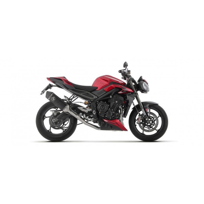 IMPIANTO DI SCARICO COMPLETO ARROW VELOCE TRIUMPH STREET TRIPLE 765 RS 2023-2024, ALLUMINIO DARK, DEKAT