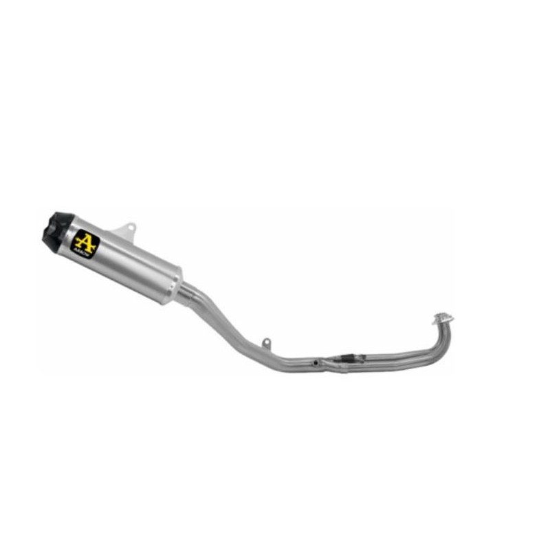 ARROW INDY RACE FULL EXHAUST SYSTEM YAMAHA T-MAX 560 2022-2024, TITANIUM DARK/CARBON, DEKAT