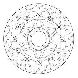 PAIR OF BREMBO SERIE ORO FRONT BRAKE DISCS DUCATI 1098 S 2007-2008