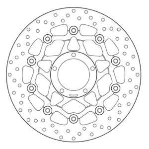 PAIR OF BREMBO SERIE ORO FRONT BRAKE DISCS DUCATI HYPERMOTARD 796 2010-2012