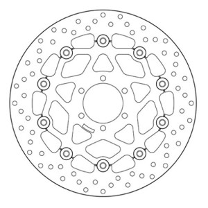 COPPIA DISCHI FRENO ANTERIORI BREMBO SERIE ORO DUCATI MONSTER 620 I.E. (6 MARCE) 2004-2006