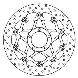 PAIR OF BREMBO SERIE ORO FRONT BRAKE DISCS DUCATI MULTISTRADA 1200 2013-2014