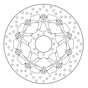 COPPIA DISCHI FRENO ANTERIORI BREMBO SERIE ORO HONDA VARADERO 1000 2003-2006
