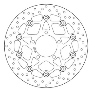PAIR OF BREMBO SERIE ORO FRONT BRAKE DISCS KAWASAKI ZX-10R 2011-2015