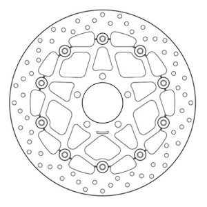 PAIR OF BREMBO SERIE ORO FRONT BRAKE DISCS SUZUKI GSX-R 750 2000-2001