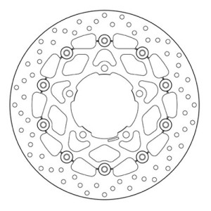 PAR DE DISCOS DE FRENO DELANTEROS BREMBO SERIE ORO SUZUKI GSX-R 600 2006-2007