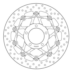 PAIR OF BREMBO SERIE ORO FRONT BRAKE DISCS TRIUMPH TIGER 1050 2007-2015