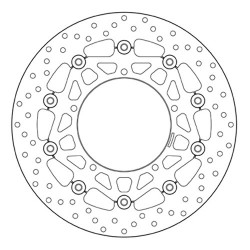 COPPIA DISCHI FRENO ANTERIORI BREMBO SERIE ORO YAMAHA FZ1 FAZER 2006-2015