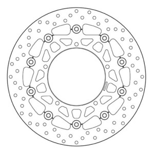 PAR DE DISCOS DE FRENO DELANTEROS BREMBO SERIE ORO YAMAHA R1 2006