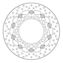 COPPIA DISCHI FRENO ANTERIORI BREMBO SERIE ORO YAMAHA FZ6 S2 2007-2014