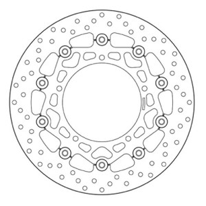 PAR DE DISCOS DE FRENO DELANTEROS BREMBO SERIE ORO YAMAHA R6 2008-2016