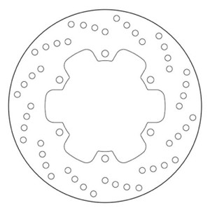 DISCO DE FRENO TRASERO BREMBO SERIE ORO DUCATI ST3 2005-2007