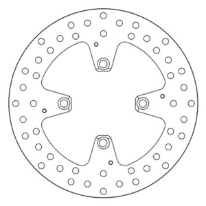 DISCO DE FRENO TRASERO BREMBO SERIE ORO DUCATI MULTISTRADA 1200 2015