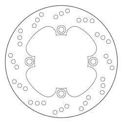 DISCO DE FRENO TRASERO BREMBO SERIE ORO HONDA CBR 1000 RR 2014-2016