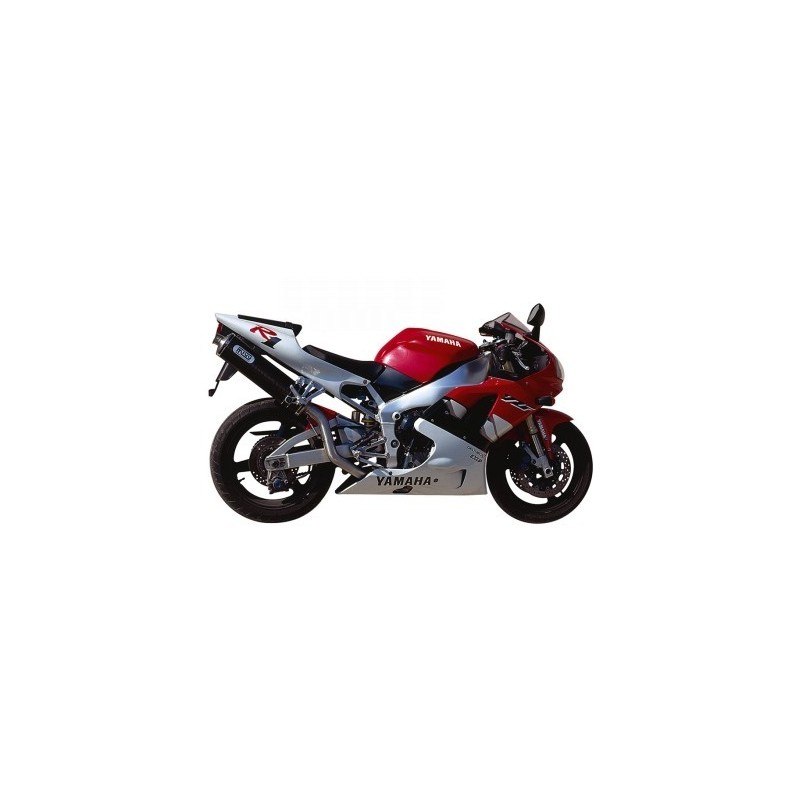 EXHAUST MIVV OVAL FOR YAMAHA R1 1998-2001, APPROVED CARBON HIGH PASS