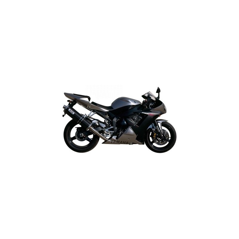 EXHAUST MIVV OVAL FOR YAMAHA R1 2002-2003, APPROVED CARBON