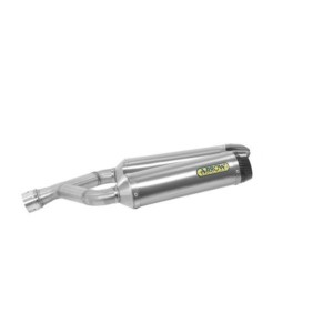 PAIR OF ARROW THUNDER EXHAUST APRILIA DORSODURO 750 FACTORY 2010-2013, ALUMINUM/CARBON, APPROVED