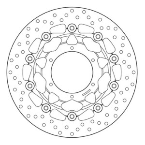 PAAR VORDERE BREMSSCHEIBEN BREMBO SERIE ORO HONDA HORNET 600 2011-2013