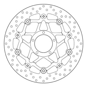 PAIR OF BREMBO SERIE ORO FRONT BRAKE DISCS DUCATI STREETFIGHTER 848 S 2011-2013