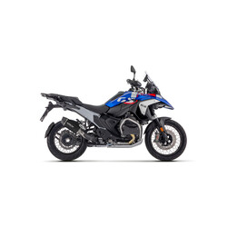 TERMINALE ARROW INDY RACE EVO BMW R 1300 GS 2023-2024, ALLUMINIO DARK/CARBONIO, OMOLOGATO