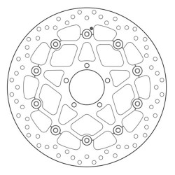 BREMBO SERIE ORO FRONT BRAKE DISC DUCATI SCRAMBLER ICON 800 2019-2020