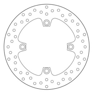 DISCO FRENO POSTERIORE BREMBO SERIE ORO HONDA HORNET 600 2011-2013