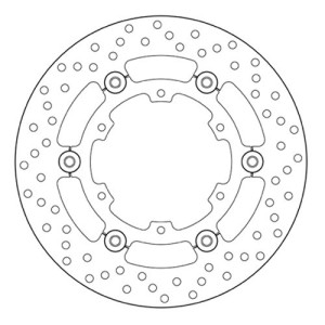 HINTERE BREMSSCHEIBE BREMBO SERIE ORO KTM 1290 SUPER ADVENTURE S 2017-2020