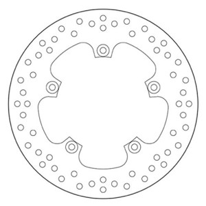 DISCO DE FRENO TRASERO BREMBO SERIE ORO YAMAHA FAZER 8 2010-2015