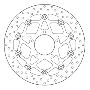 PAR DE DISCOS DE FRENO DELANTEROS BREMBO SERIE ORO MV AGUSTA DRAGSTER 800 RR 2015-2017