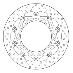 PAIR OF BREMBO SERIE ORO FRONT BRAKE DISCS TRIUMPH SPEED TRIPLE 1050 2011-2015