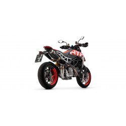 COPPIA TERMINALI ARROW PRO-RACE DUCATI HYPERMOTARD 950 SP 2021-2024, ACCIAIO DARK, DEKAT