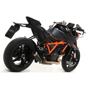 TERMINALE ARROW PRO-RACE KTM 1290 SUPER DUKE R EVO 2022-2024, ACCIAIO DARK, OMOLOGATO