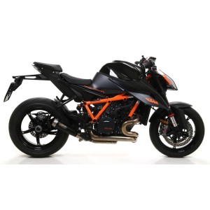 TERMINALE ARROW PRO-RACE KTM 1290 SUPER DUKE R EVO 2022-2024, ACCIAIO DARK, OMOLOGATO