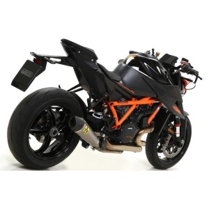 TERMINALE ARROW X-KONE KTM 1290 SUPER DUKE R EVO 2022-2024, TITANIO/CARBONIO, OMOLOGATO