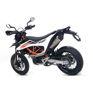 TERMINALE ARROW RACE-TECH KTM 690 ENDURO R 2021-2024, TITANIO/CARBONIO, CATALIZZATO