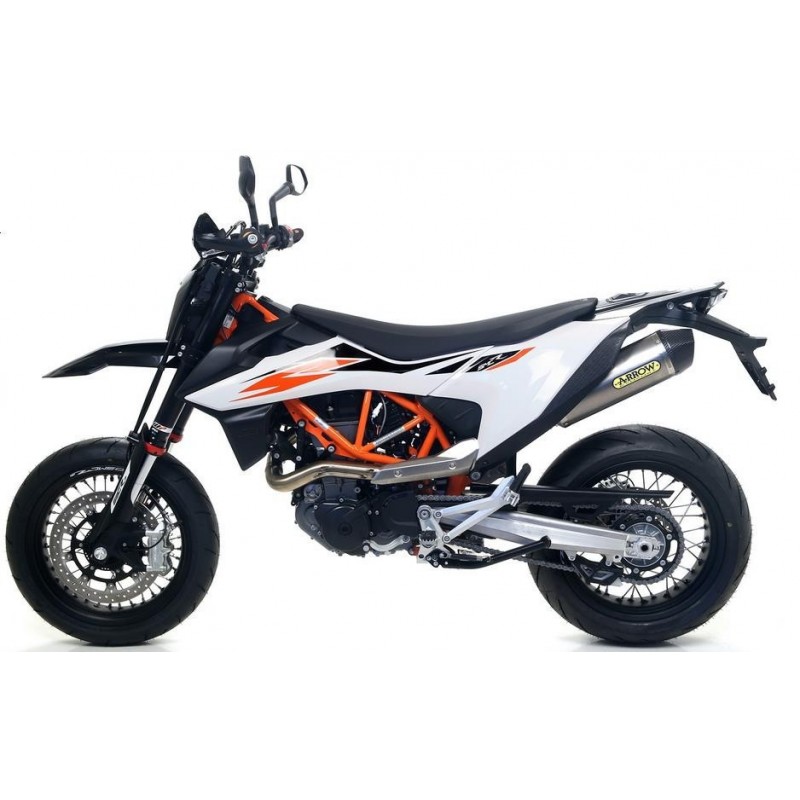 TERMINALE ARROW RACE-TECH KTM 690 ENDURO R 2021-2023, TITANIO/CARBONIO, DEKAT
