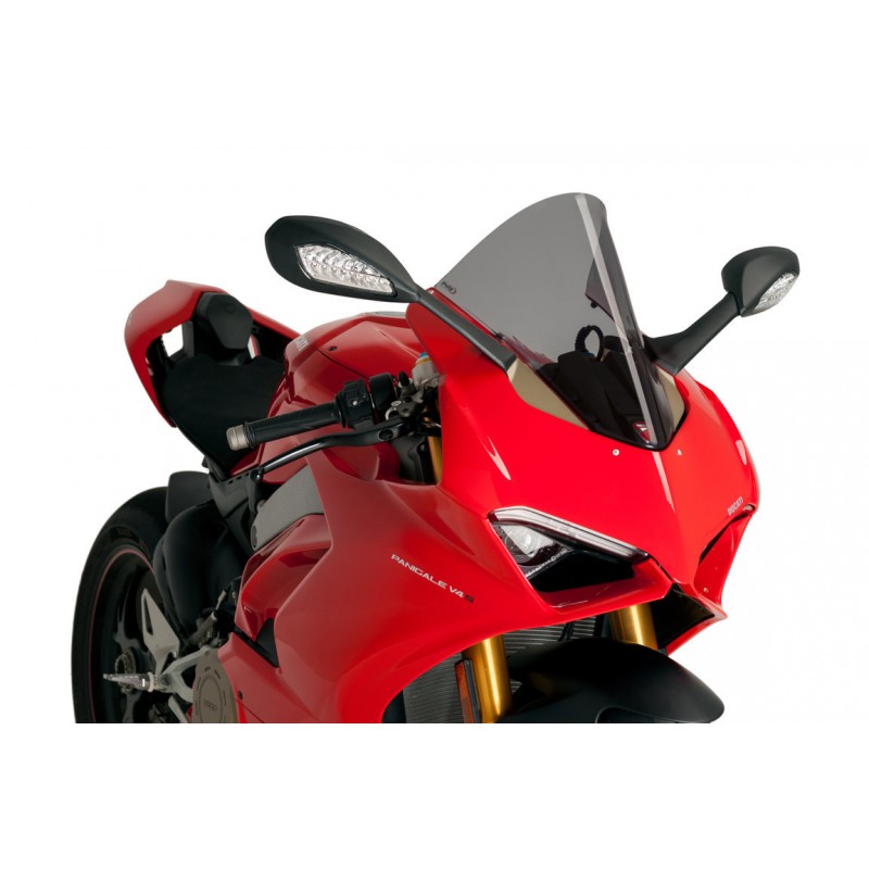 PUIG R-RACER WINDSCHILD DUCATI PANIGALE V4 S 2022-2024, DUNKLE RAUCH