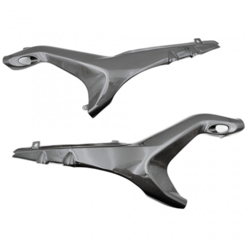 PAIR OF SIDE PANELS UNDER LIGHTECH TANK IN MATT CARBON DUCATI STREETFIGHTER V4 S 2023-2024