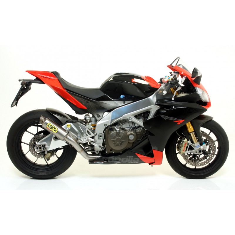 ARROW GP2 EXHAUST  APRILIA RSV4 FACTORY APRC 2011-2012, TITANIUM, APPROVED