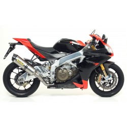 TERMINALE ARROW RACE-TECH APRILIA RSV4 FACTORY 2009-2012, TITANIO/CARBONIO, CATALIZZATO