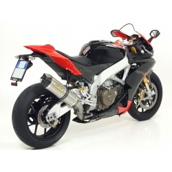 TERMINALE ARROW RACE-TECH APRILIA RSV4 FACTORY 2009-2012, TITANIO/CARBONIO, CATALIZZATO