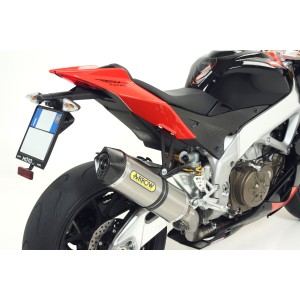 TERMINALE ARROW RACE-TECH APRILIA TUONO V4 1100 RR 2017-2020, TITANIO/CARBONIO, CATALIZZATO