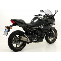 ARROW THUNDER FULL EXHAUST SYSTEM YAMAHA XJ6 DIVERSION 2009-2012, TITANIUM/CARBON, CATALYTIC