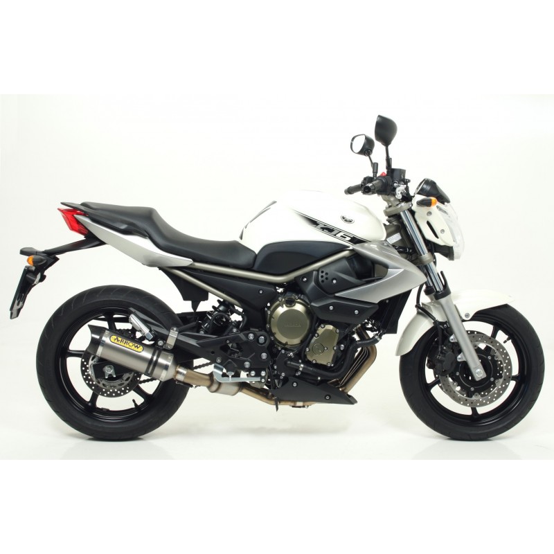 ARROW THUNDER FULL EXHAUST SYSTEM  YAMAHA XJ6 2009-2012, TITANIUM/CARBON, CATALYTIC