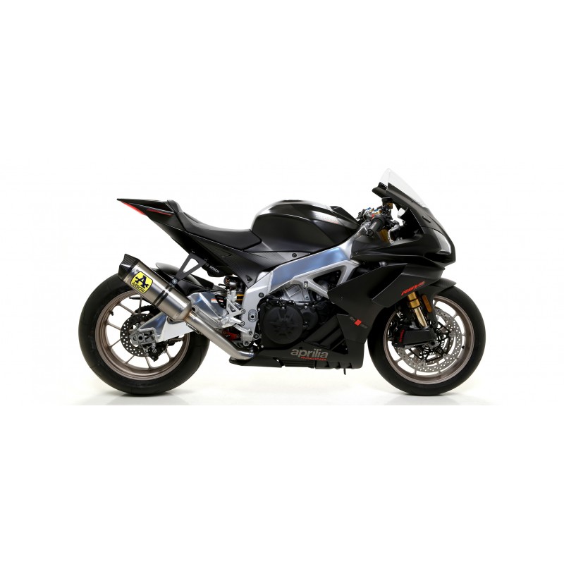 TERMINALE ARROW RACE-TECH APRILIA TUONO V4 1100 FACTORY 2017-2020, TITANIO/CARBONIO, DEKAT