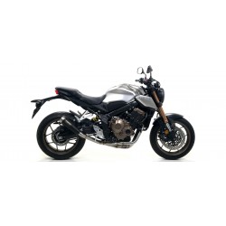 ARROW THUNDER FULL EXHAUST SYSTEM HONDA CB 650 R 2021-2023, TITANIUM/CARBON, DEKAT